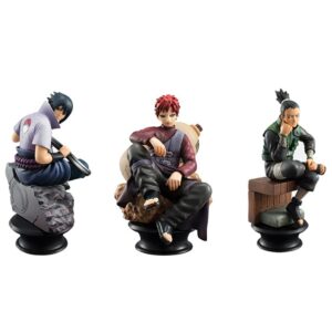 Figurine de dessin animé Naruto en PVC, 6 pièces/ensemble, Kakashi Shikamaru Sasuke, Version d'échecs, poupée modèle à collectionner